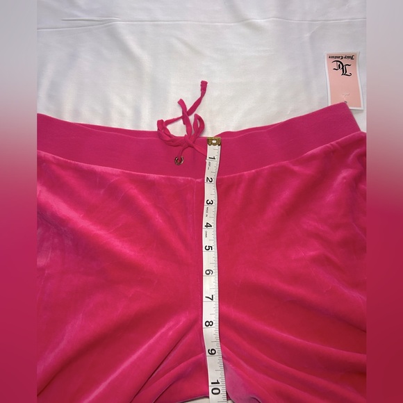 NEW Juicy Couture Tracksuit Pink Velour Velvet 2 PC Set Pants Women’s, Size L - Picture 11 of 16